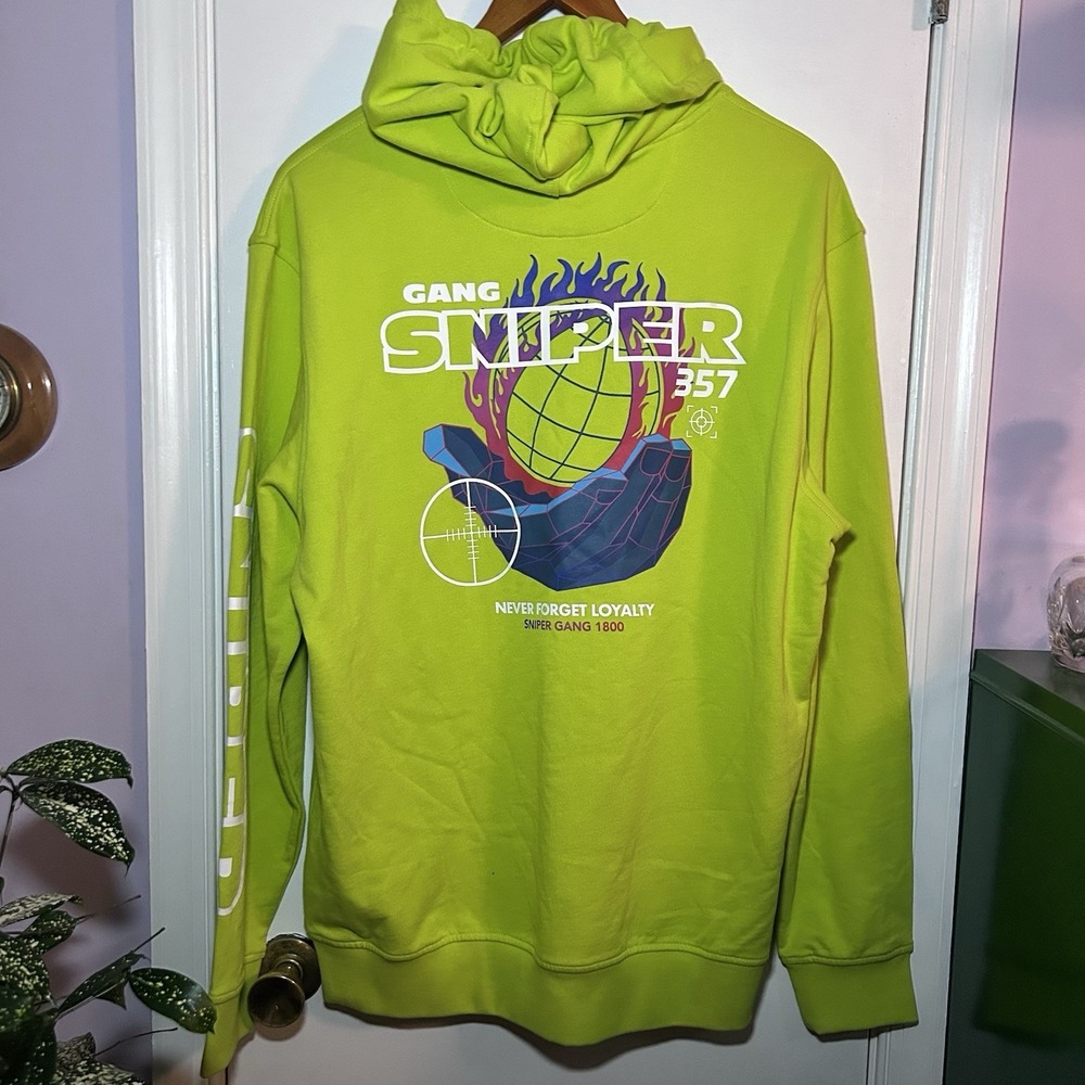 Sniper Gang Men 357 Pullover Hoodie XL (volt) Kodak Black